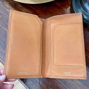 Drew & Sons Pigskin Leather Wallet English Tan Bifold Piccadilly Circus London